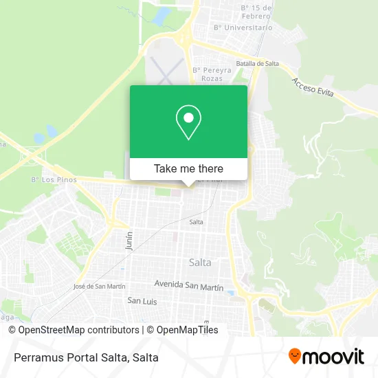 Perramus Portal Salta map