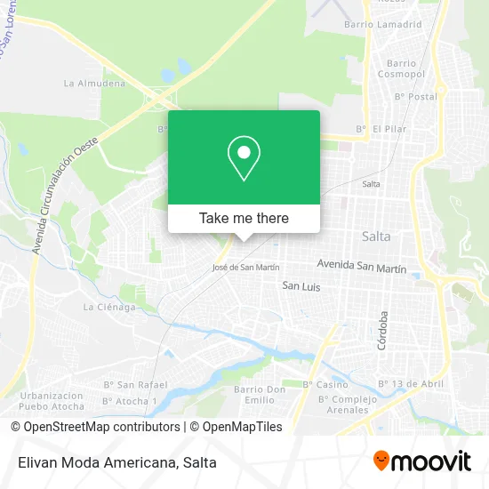 Elivan Moda Americana map