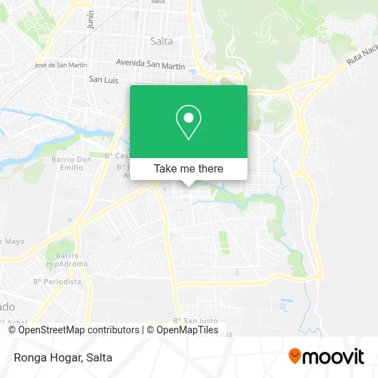 Ronga Hogar map
