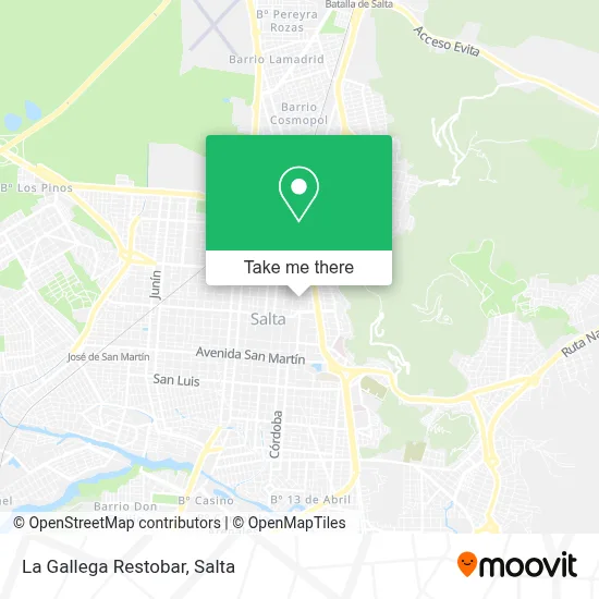 La Gallega Restobar map