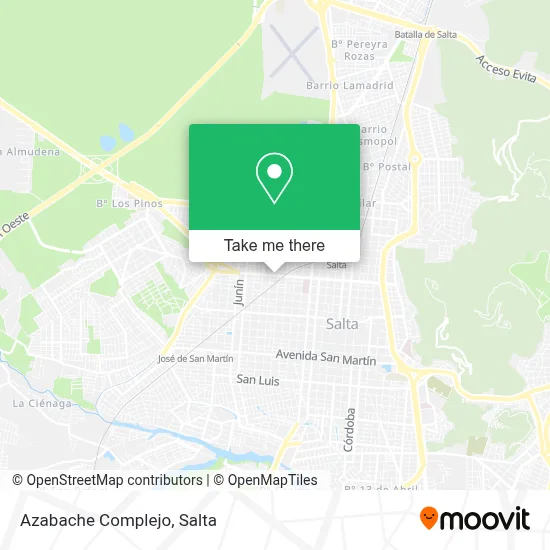 Azabache Complejo map