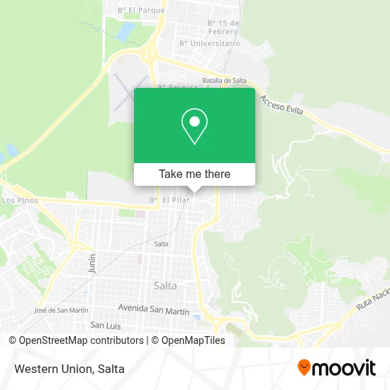 Western Union map