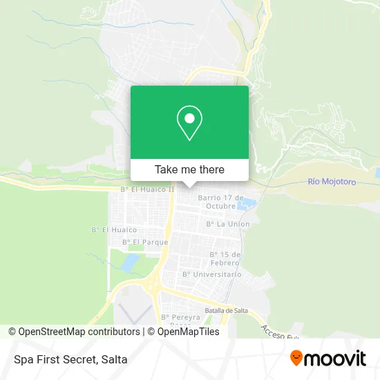 Spa First Secret map