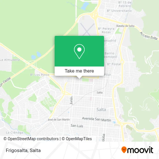 Frigosalta map