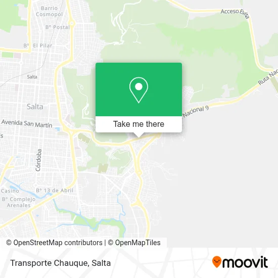 Transporte Chauque map
