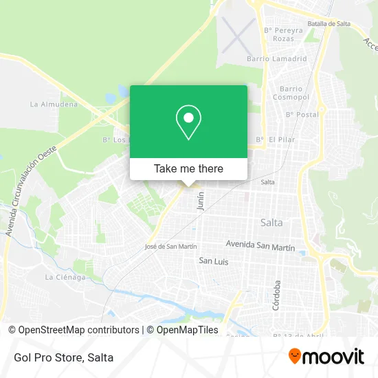 Gol Pro Store map