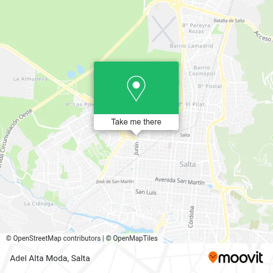 Adel Alta Moda map