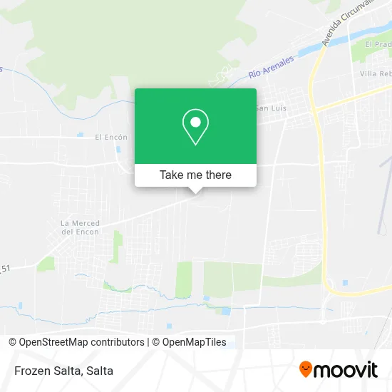 Frozen Salta map