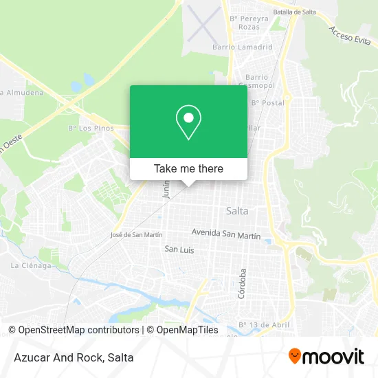 Azucar And Rock map