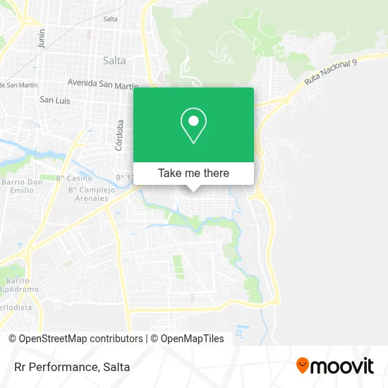 Rr Performance map