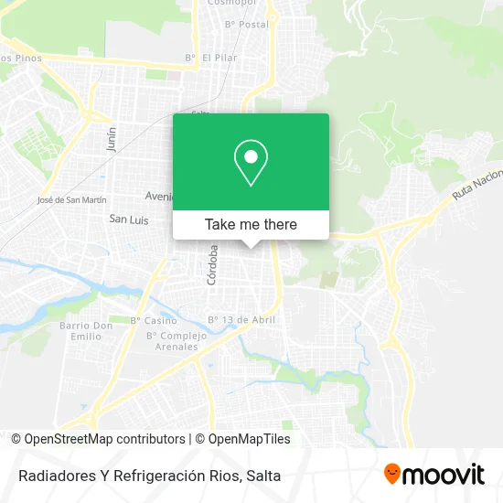 Radiadores Y Refrigeración Rios map