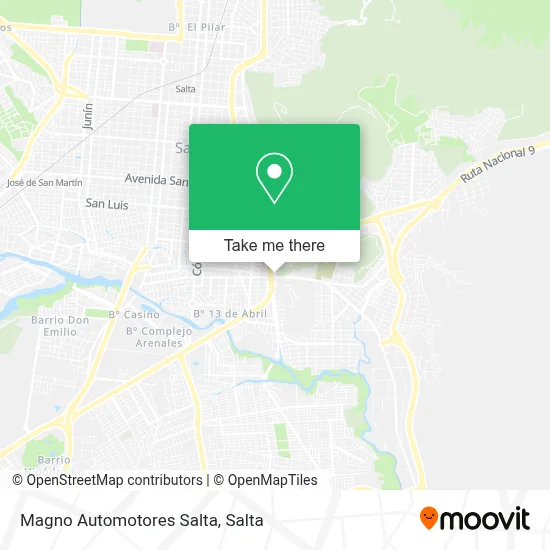 Magno Automotores Salta map