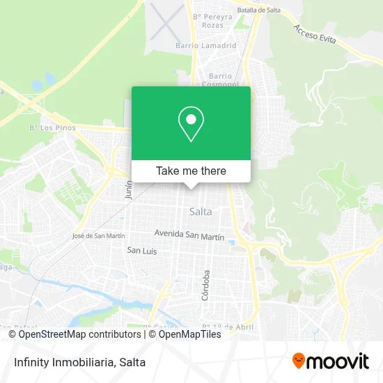 Infinity Inmobiliaria map