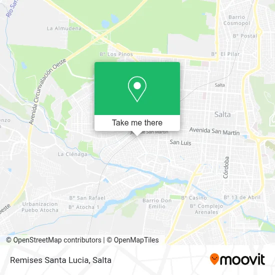 Remises Santa Lucia map