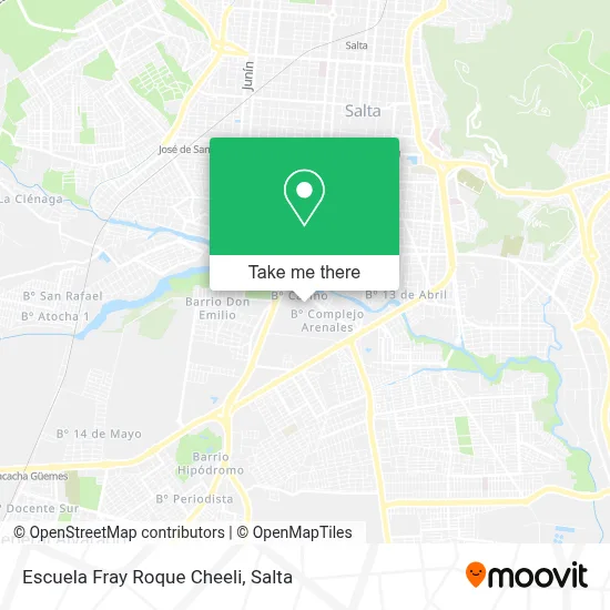 Escuela Fray Roque Cheeli map