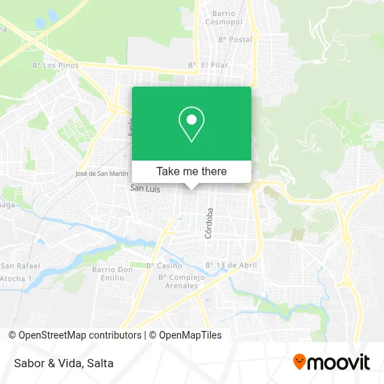 Sabor & Vida map