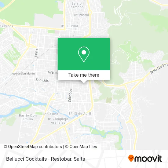 Bellucci Cocktails - Restobar map