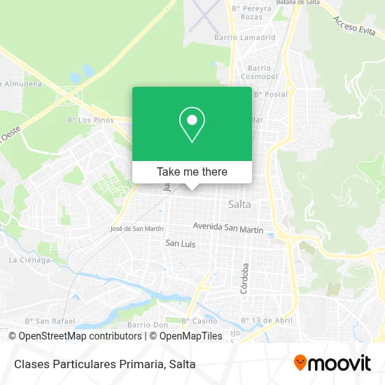 Clases Particulares Primaria map