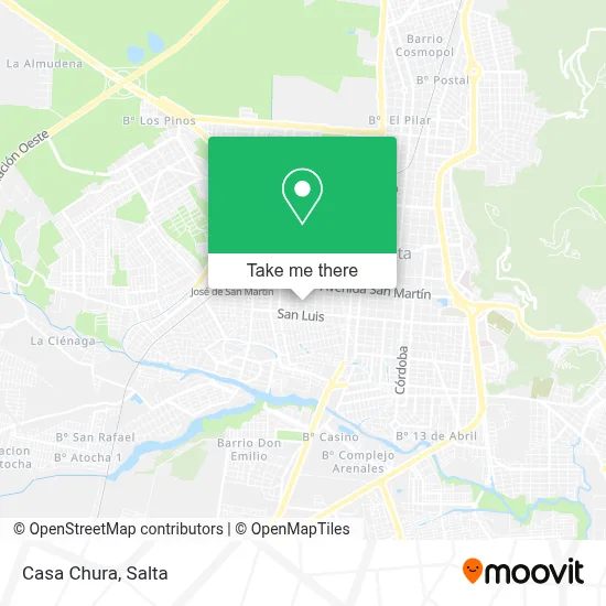 Casa Chura map