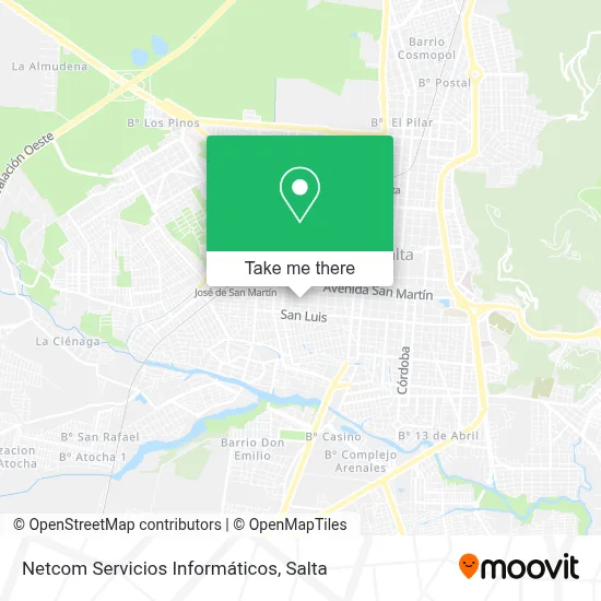 Netcom Servicios Informáticos map