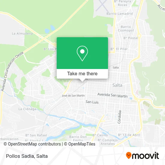 Pollos Sadia map