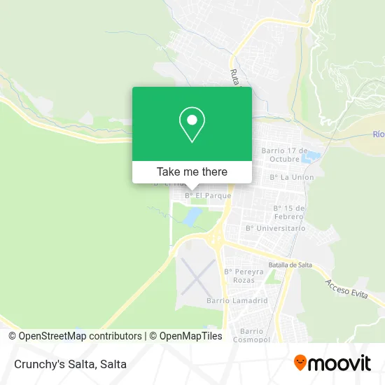 Crunchy's Salta map