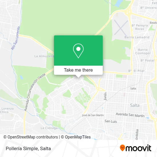 Pollería Simple map