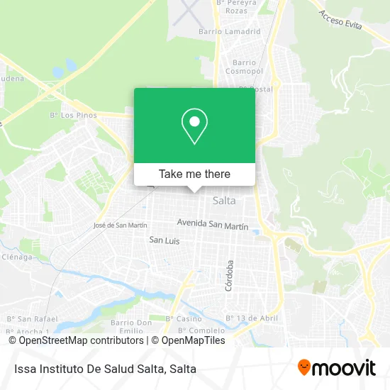 Issa Instituto De Salud Salta map