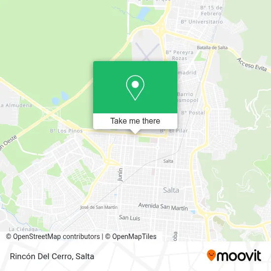 Rincón Del Cerro map
