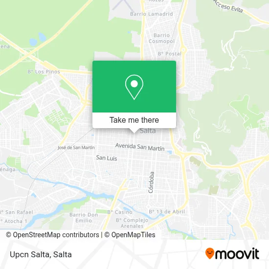 Upcn Salta map