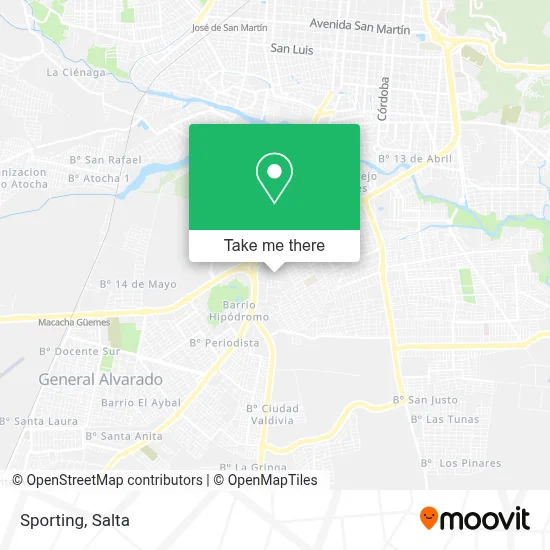 Sporting map