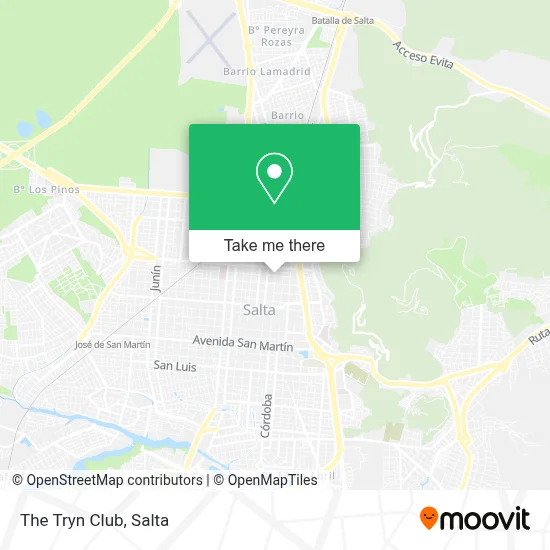 The Tryn Club map