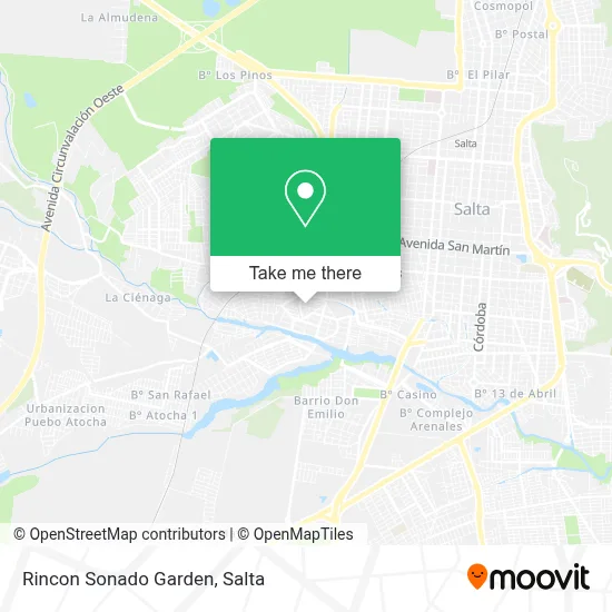 Rincon Sonado Garden map