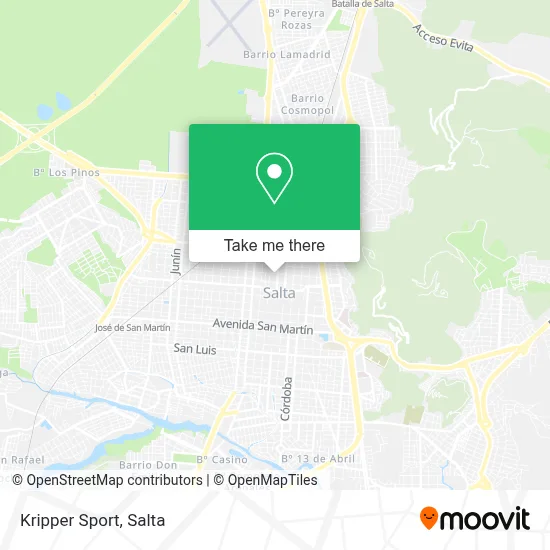 Kripper Sport map