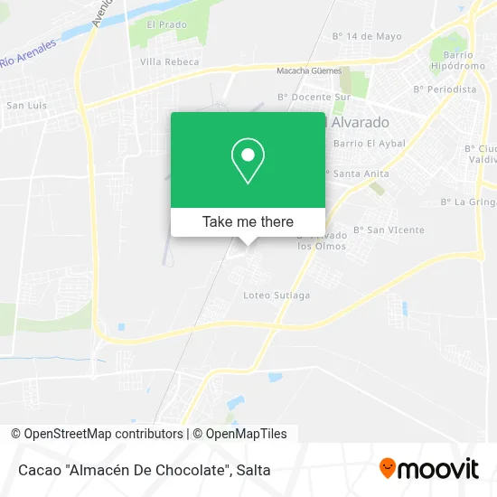 Cacao "Almacén De Chocolate" map