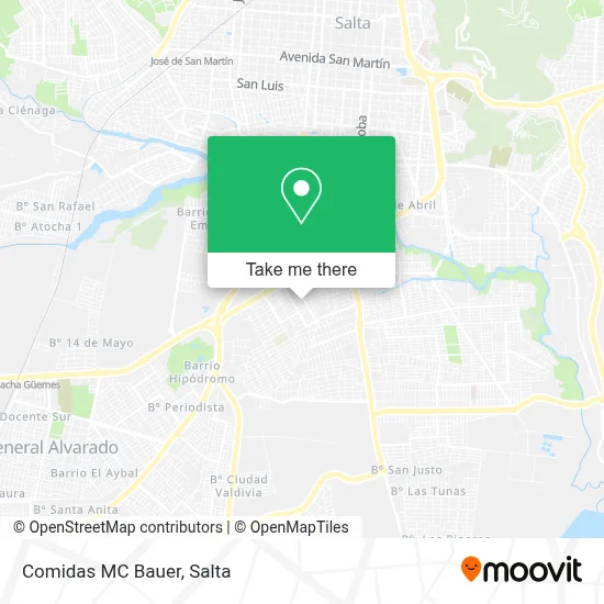 Comidas MC Bauer map