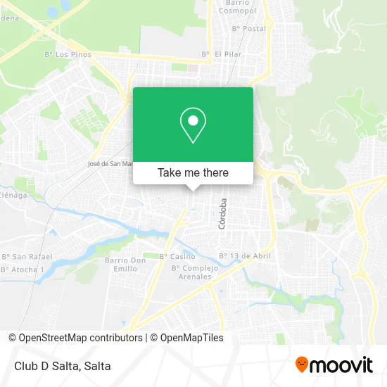 Club D Salta map