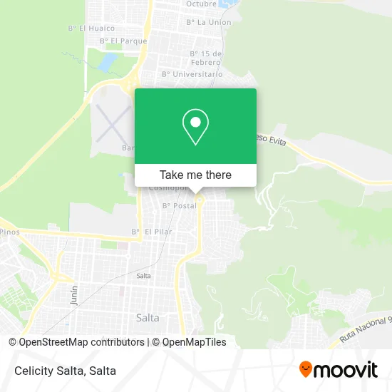 Celicity Salta map