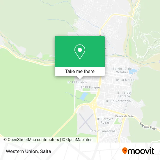Western Union map