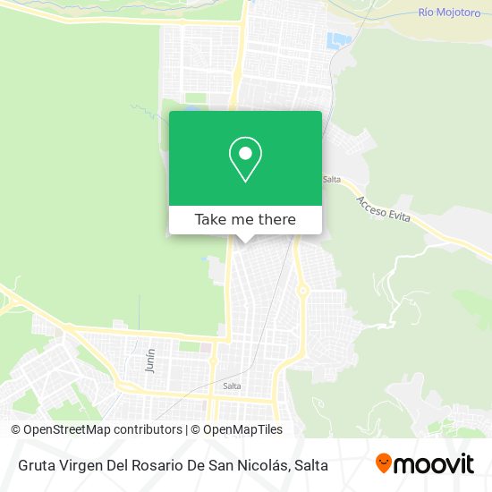 Mapa de Gruta Virgen Del Rosario De San Nicolás