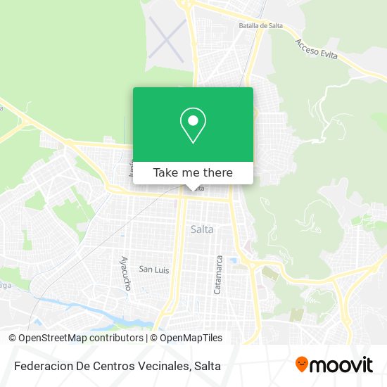Federacion De Centros Vecinales map