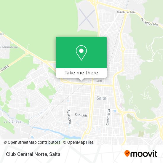 Club Central Norte map