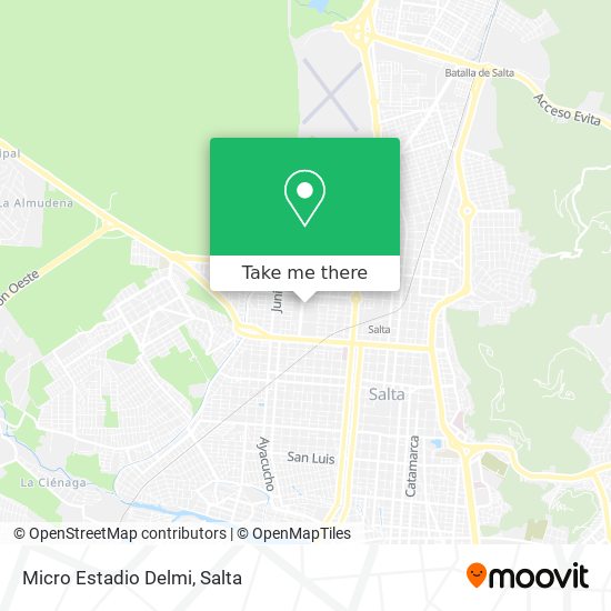 Mapa de Micro Estadio Delmi