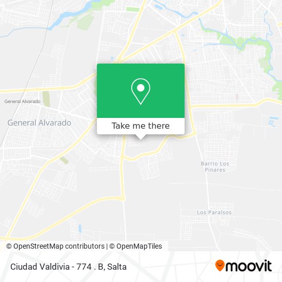Mapa de Ciudad Valdivia - 774 . B