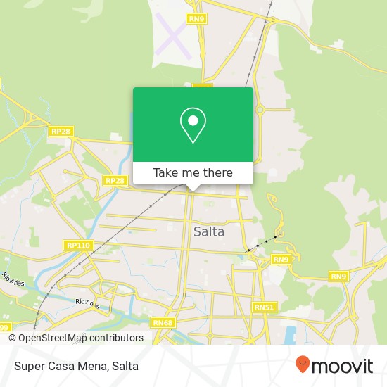 Super Casa Mena map