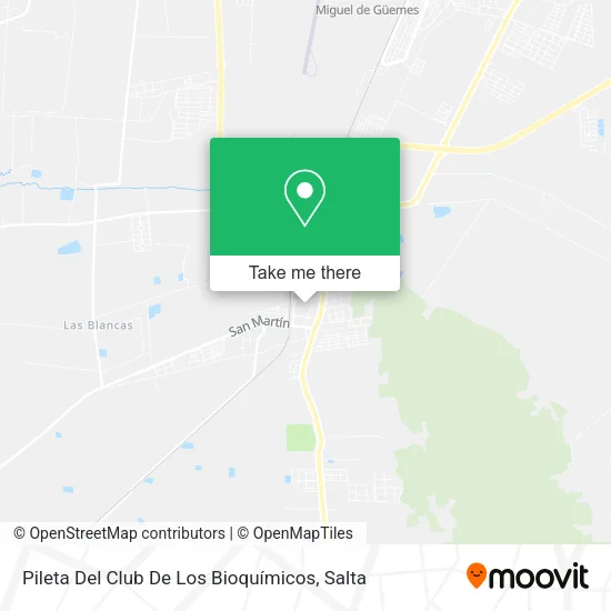 Pileta Del Club De Los Bioquímicos map