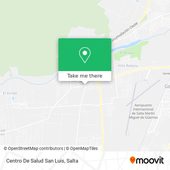 Mapa de Centro De Salud San Luis