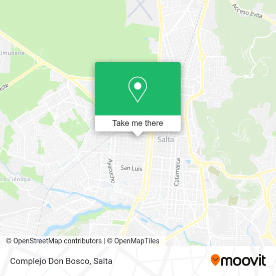 Complejo Don Bosco map