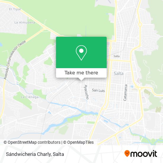 Mapa de Sándwicheria Charly