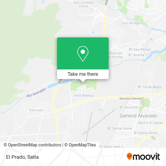 El Prado map